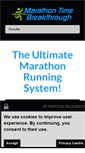 Mobile Screenshot of marathontimebreakthrough.com