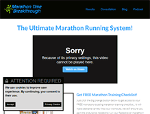 Tablet Screenshot of marathontimebreakthrough.com
